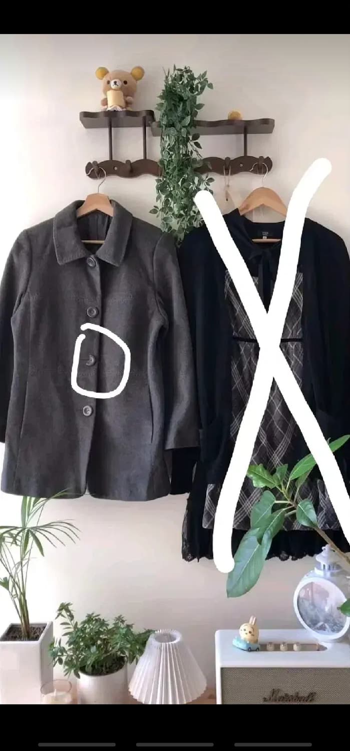 코모레비 후유 몽글 사와코 코코모리 선가든파티 합정 빈티지  코트 상품이미지1