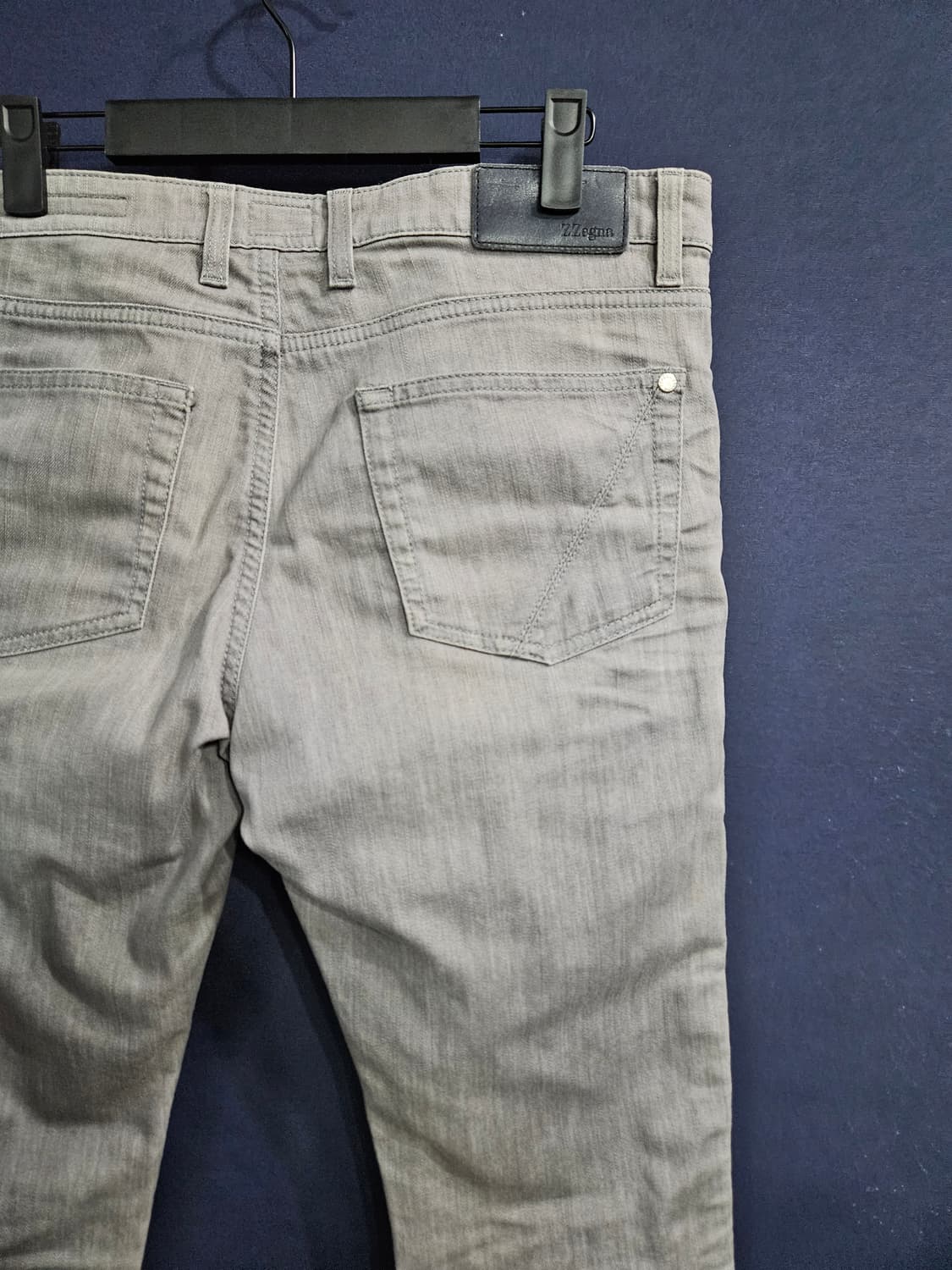 지 제냐 그레이 남성 슬림핏 허리 32 데님팬츠  상품이미지8