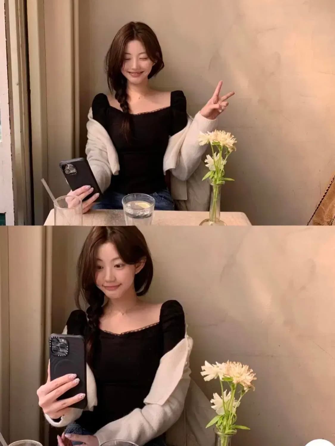 제니오 클린스퀘어 블라우스 상품이미지2