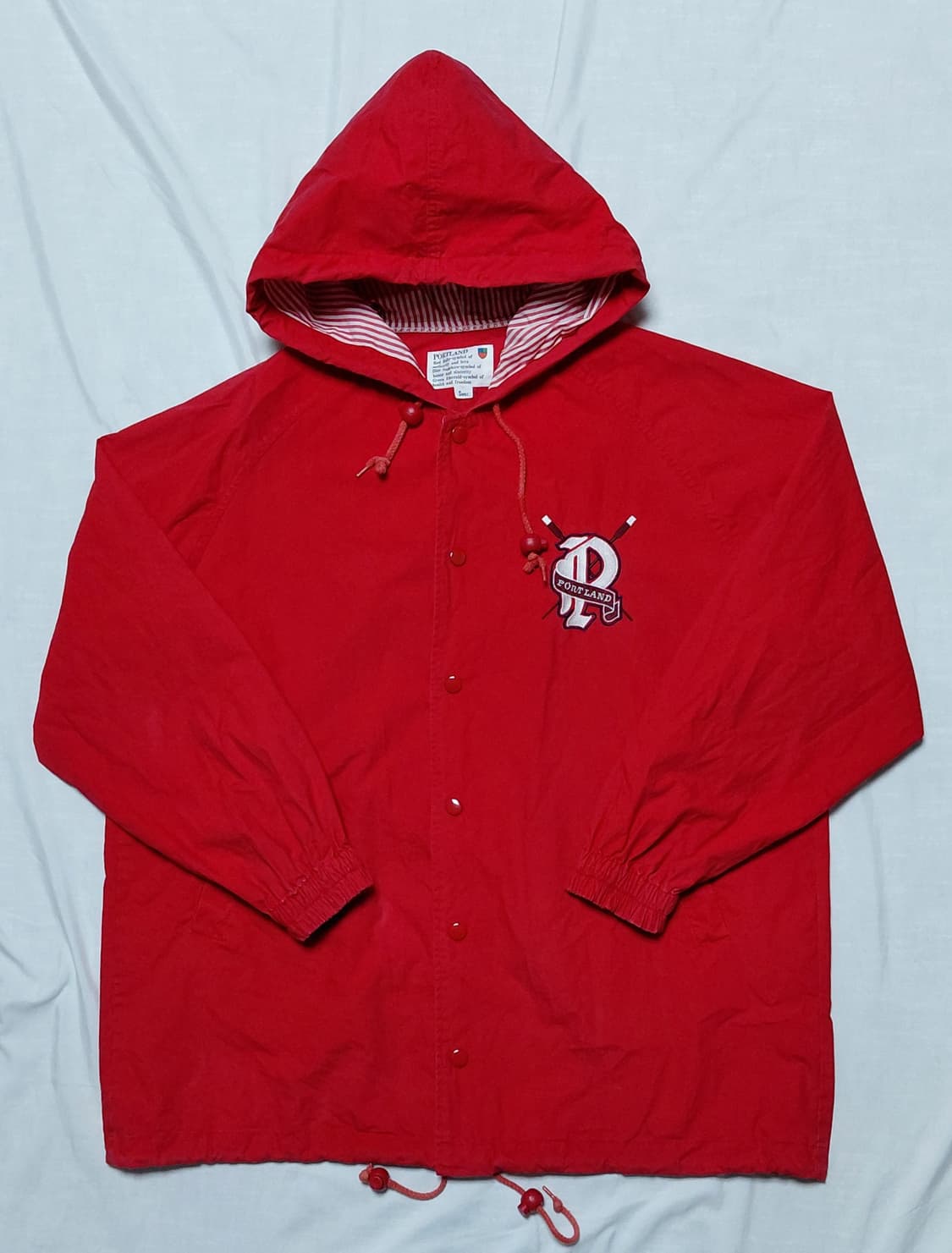 [VINTAGE] 포틀랜드(PORTLAND) 재팬 라인 레드 후드 코치  상품이미지1