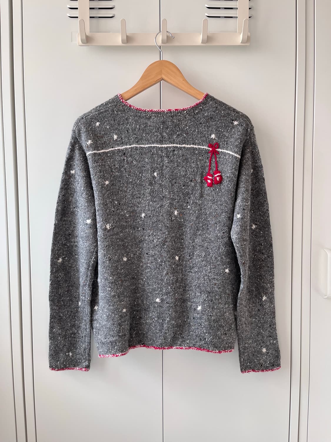 Northern Isles 눈꽃송이 자수 니트 가디건 상품이미지9