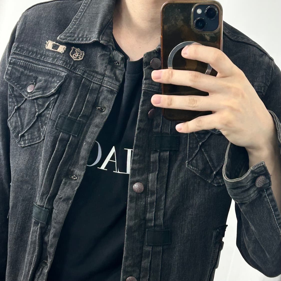 디젤 흑청 데님 자켓 상품이미지3