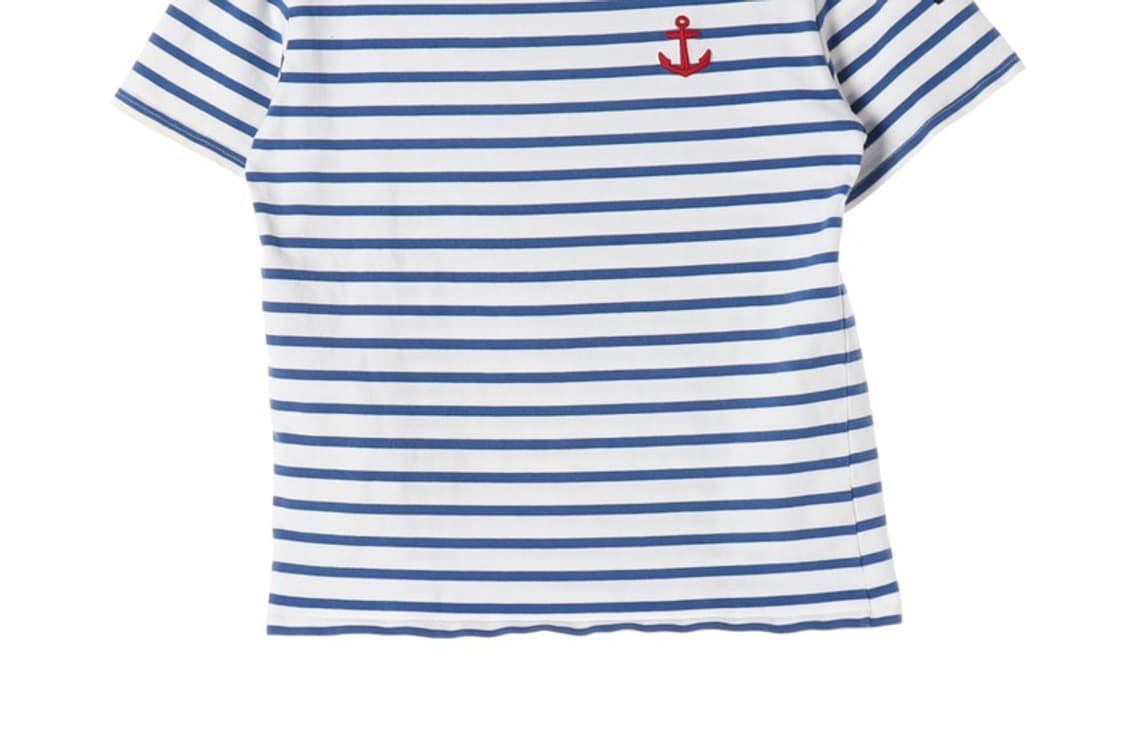 세인트제임스 닻 자수 마린 스트라이프 티 S 상품이미지4