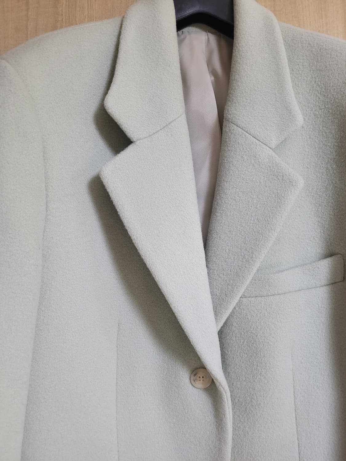 (차정원착용)그로브 노마드 하프울자켓 민트 M 상품이미지4