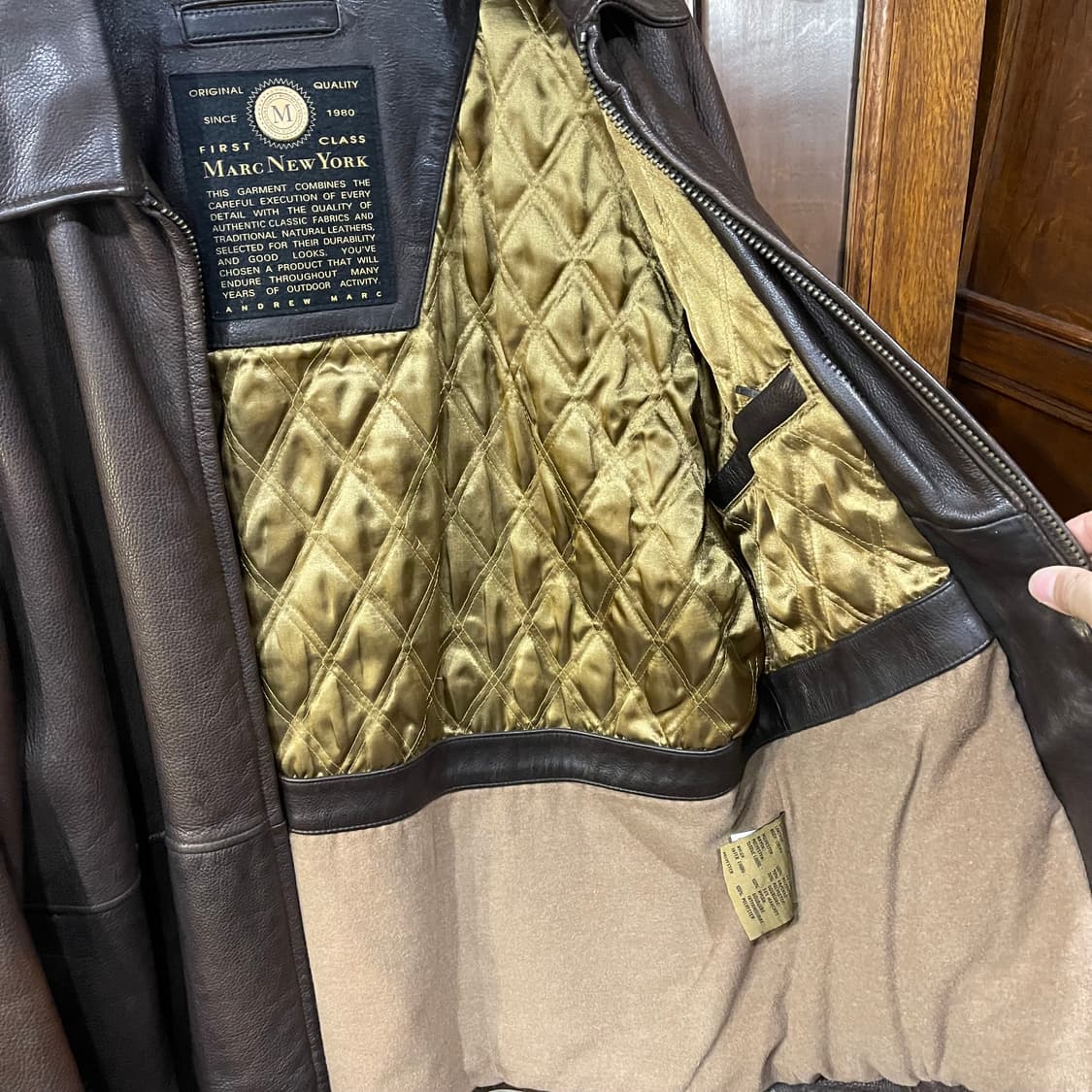 빈티지 레더 브라운자켓  상품이미지4