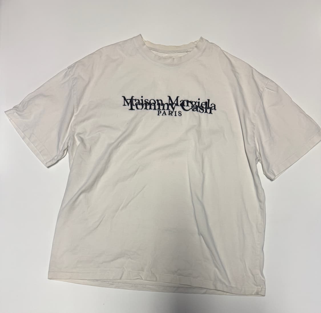 메종 마르지엘라 리메이크 커스텀 스펠아웃 반팔티 L ~ XL 상품이미지1