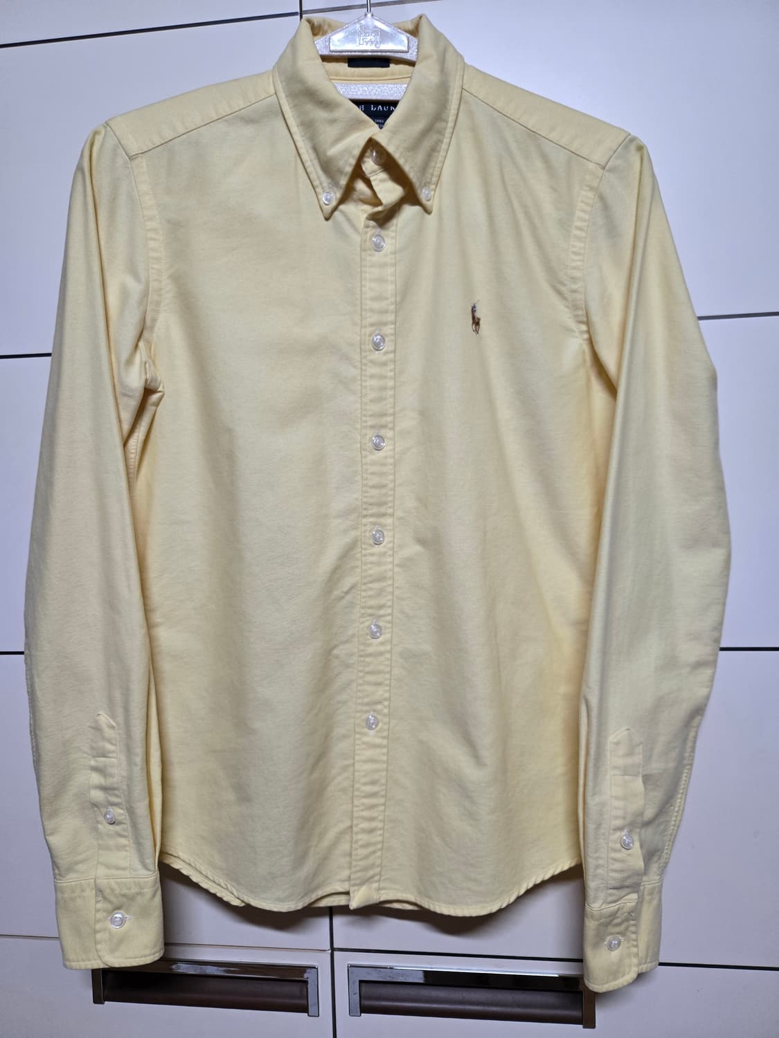 로렌 랄프로렌 여성 엘로우 옥스포드 셔츠 상품이미지1