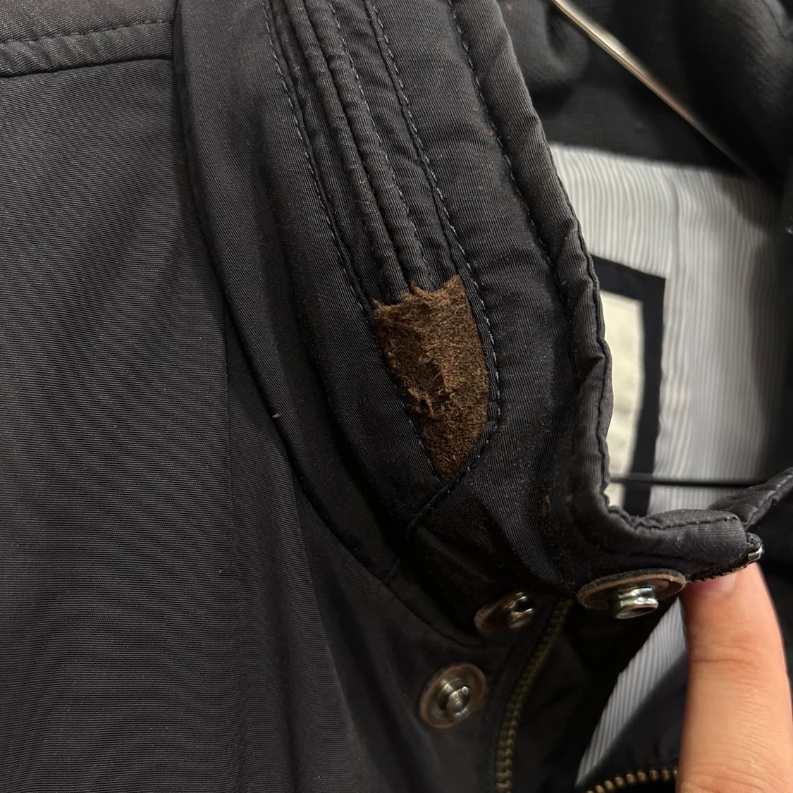 빈폴 하이넥 후드내장 누빔 퀼티드 자켓 상품이미지3