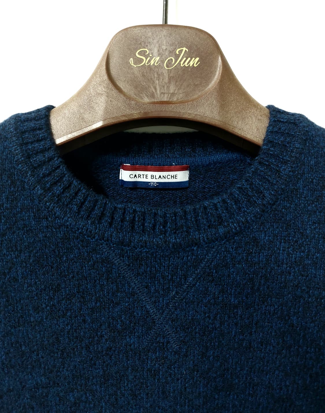 까르뜨블랑슈 울100% 니트 110 상품이미지1