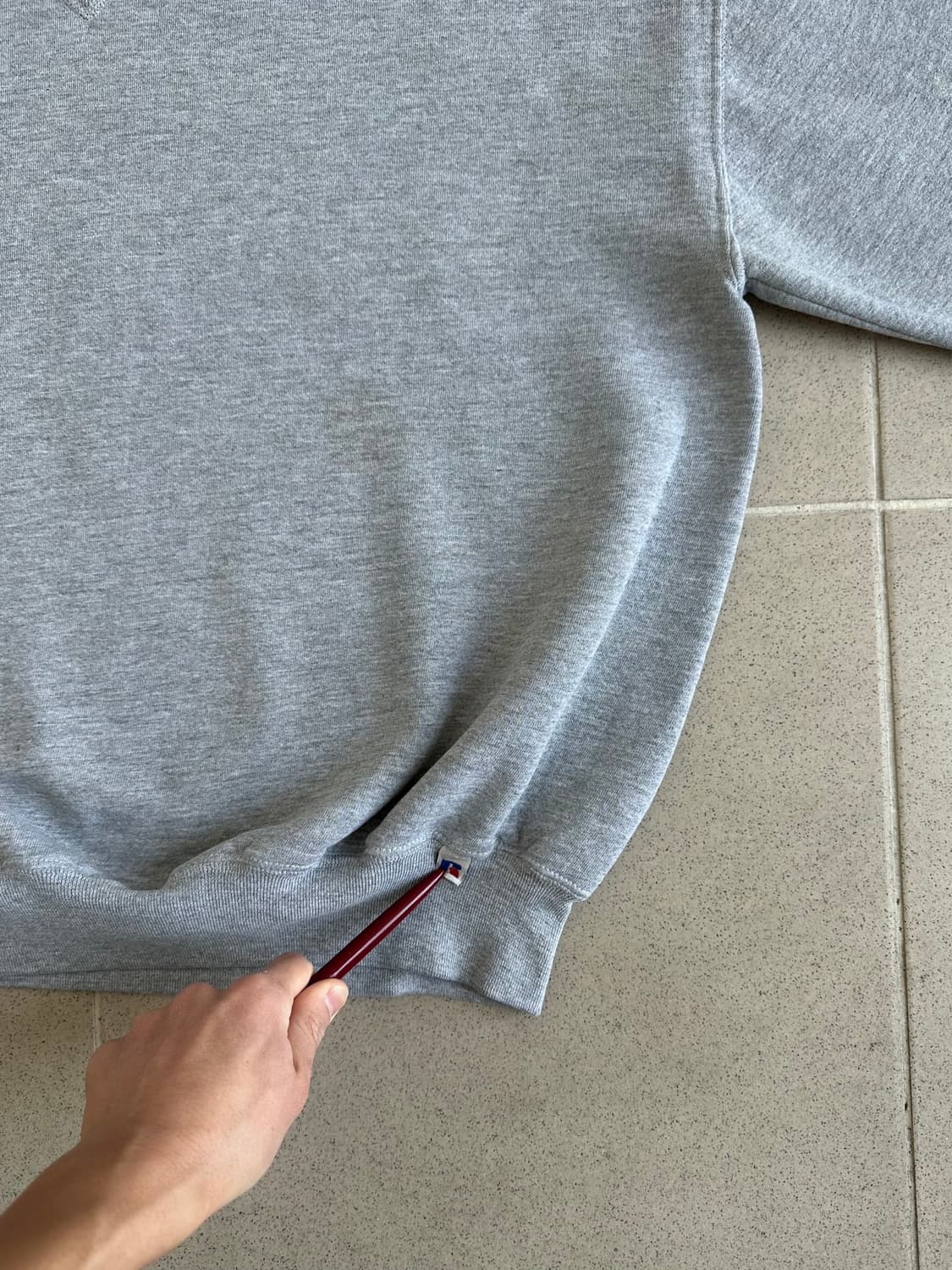 90s 빈티지 러셀 스웻셔츠 그레이 XXL USA 상품이미지3