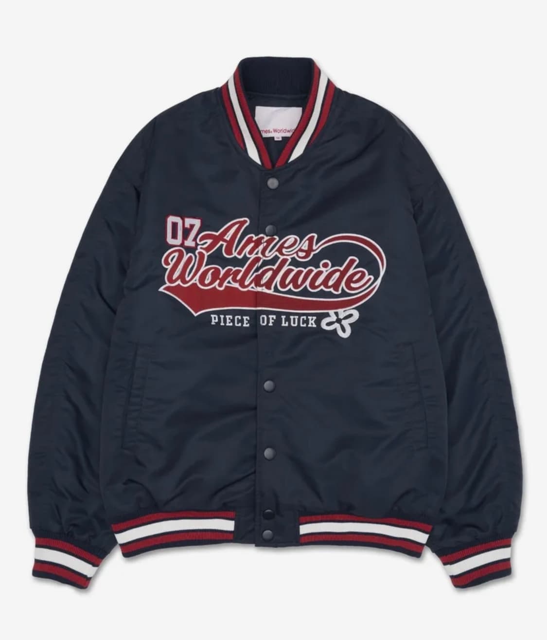 아메스 NYLON STADIUM JACKET NAVY 상품이미지1