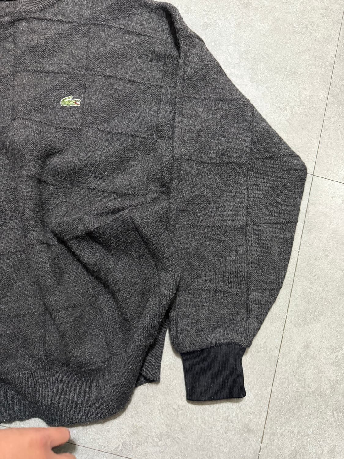 90s 라코스테 서광   빈티지 울 니트  105size  상품이미지4