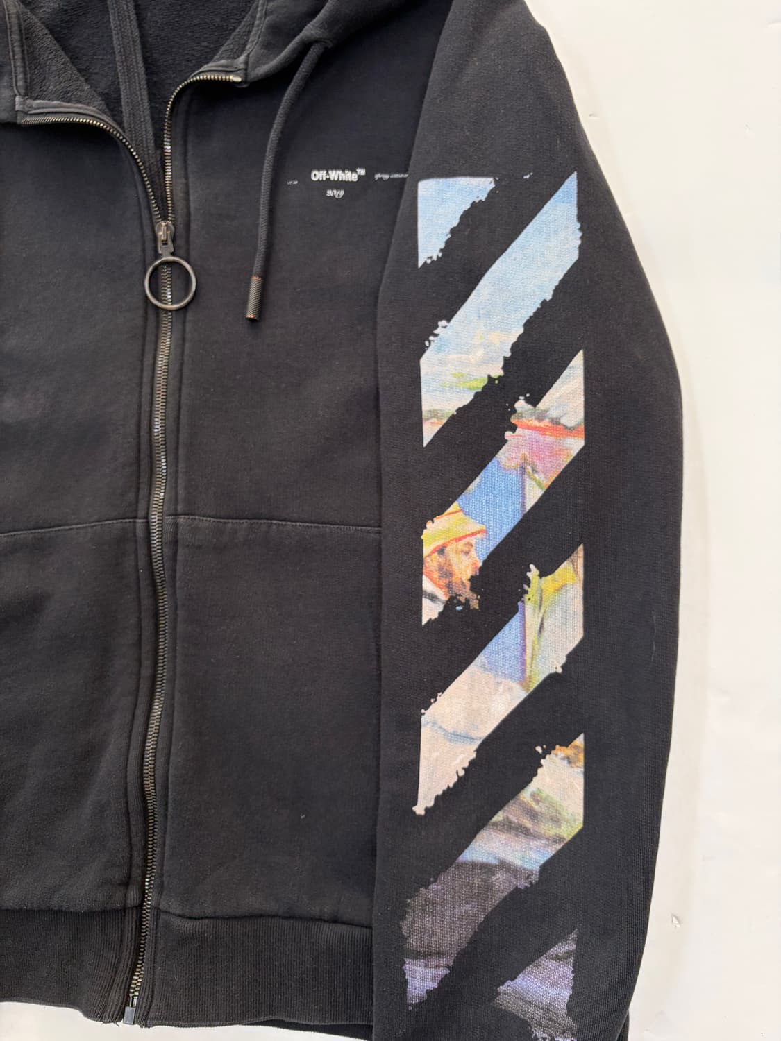 오프화이트 모네 유화 후드집업 상품이미지3