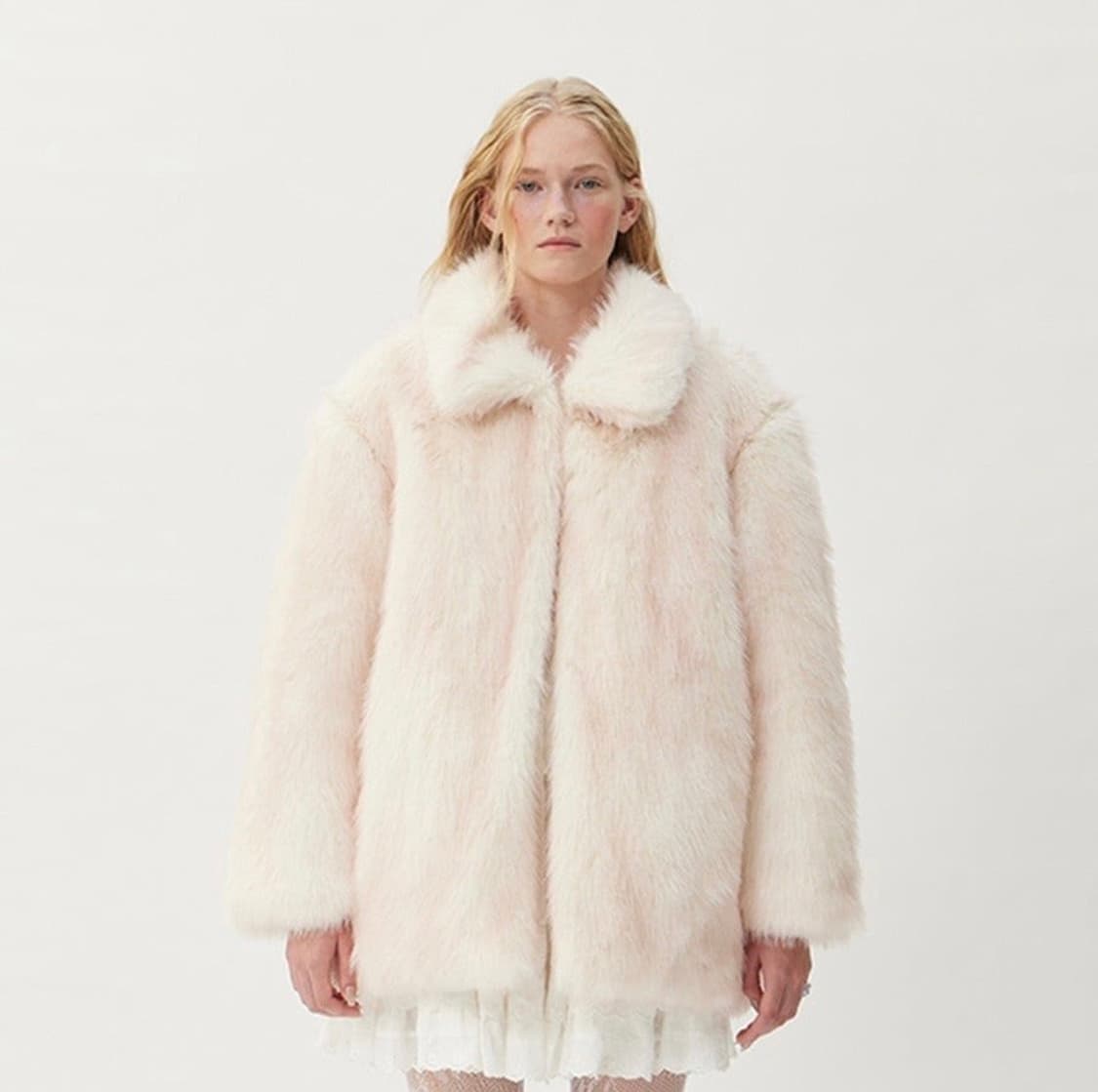 포그던 Haze Fur Jacket (pink) 퍼자켓 퍼 레이 상품이미지2