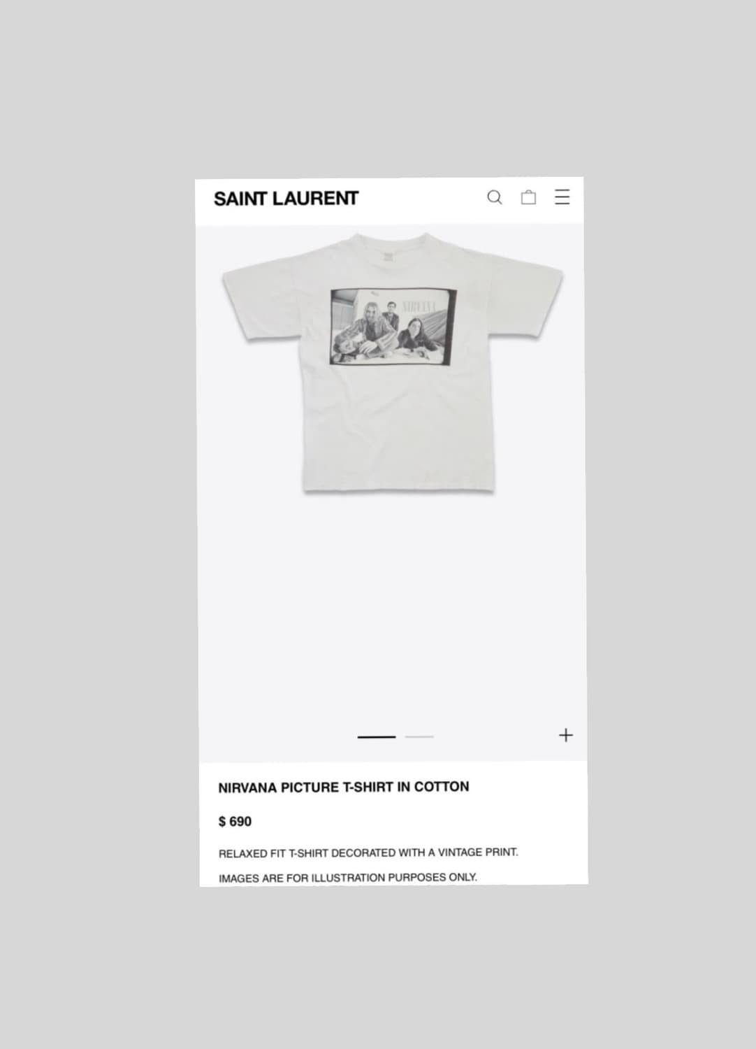 Vintage Nirvana photo tee (og) 상품이미지3