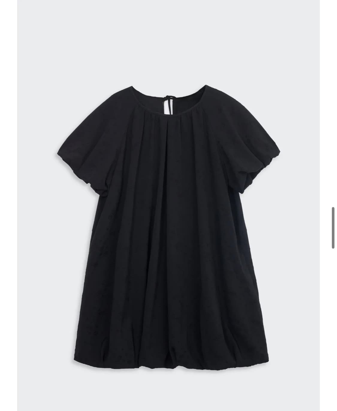 COSMOSS VOLUME MINI DRESS (FLORAL BLACK) 상품이미지2