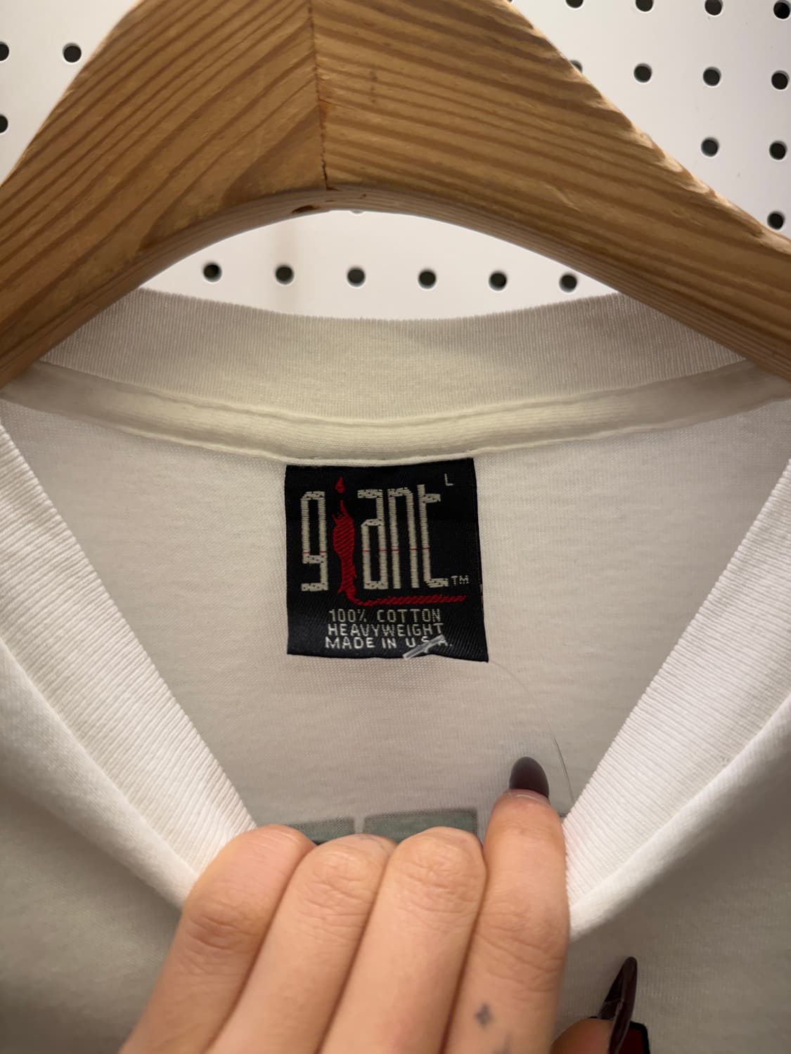 빈티지 너바나 밴드 1993 월드투어 반팔 티셔츠 U1705 상품이미지5