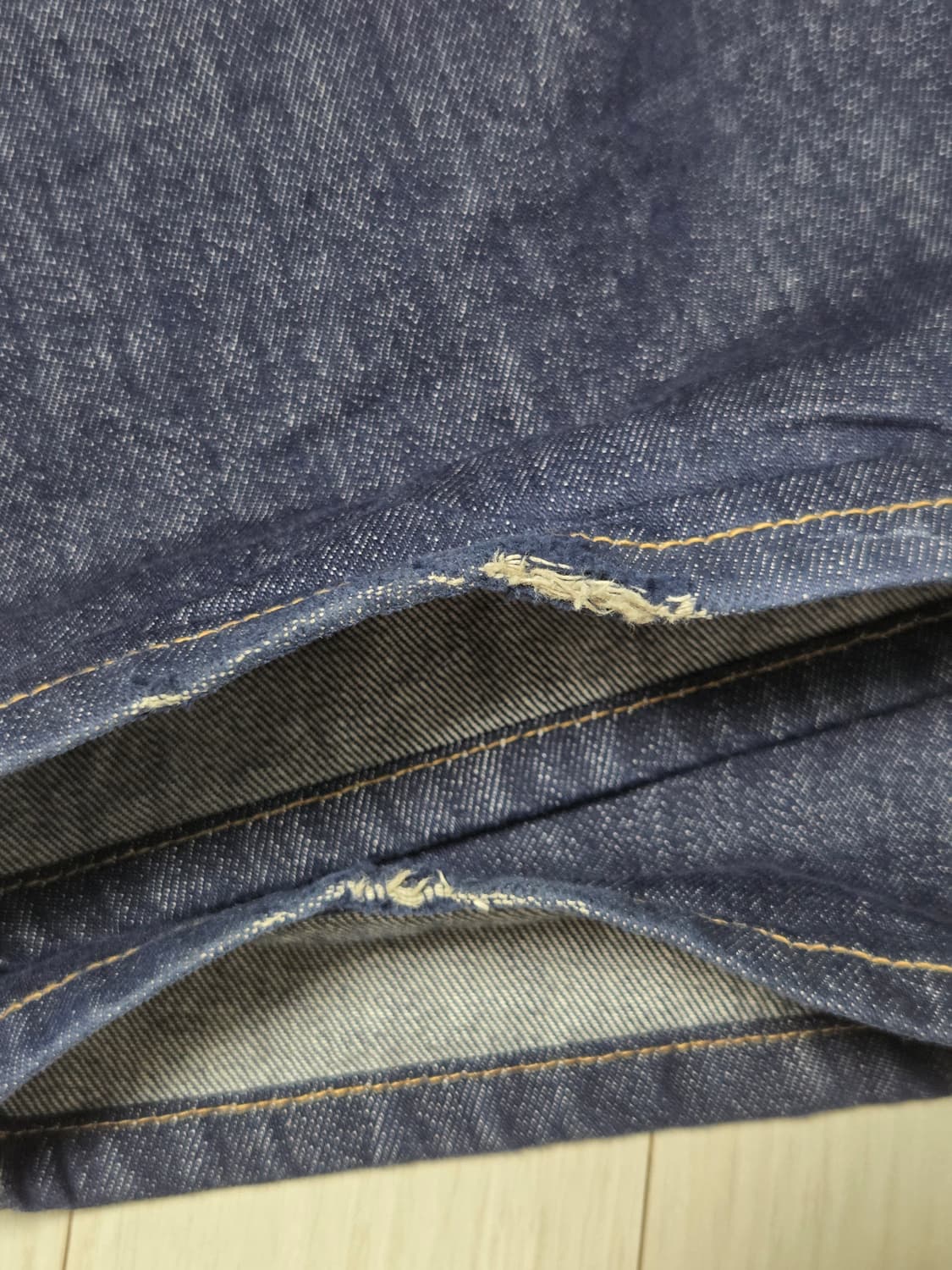 ERTR relaxed raw denim pants (indigo) 상품이미지2