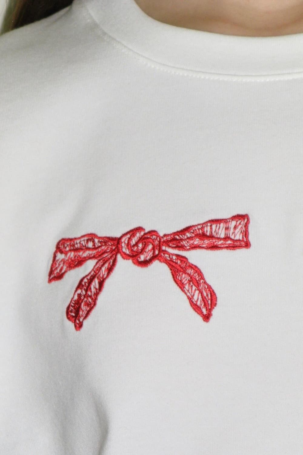 시눈 Ribbon Puff Long Sleeve (White)  상품이미지4