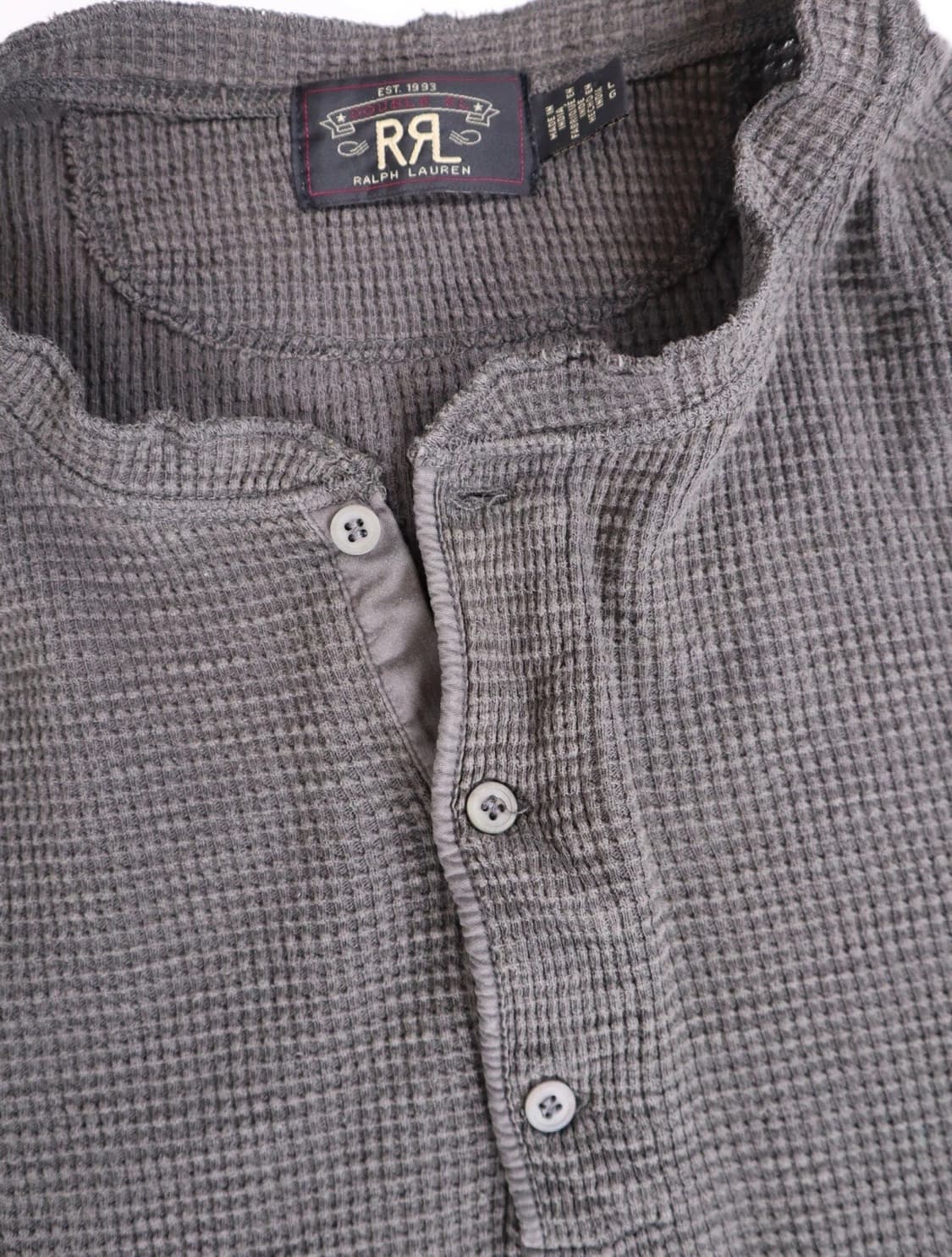 RRL 더블알엘 와플 니트 헨리넥 롱슬리브 티셔츠 상품이미지6