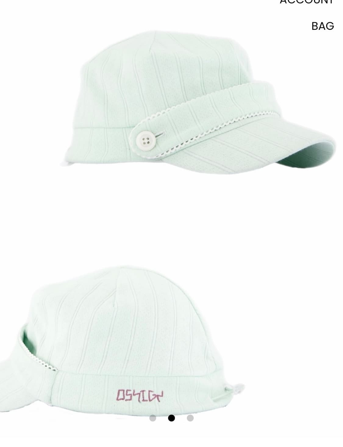 oshigh Band Sweat Cap IcyMint 모자 상품이미지3
