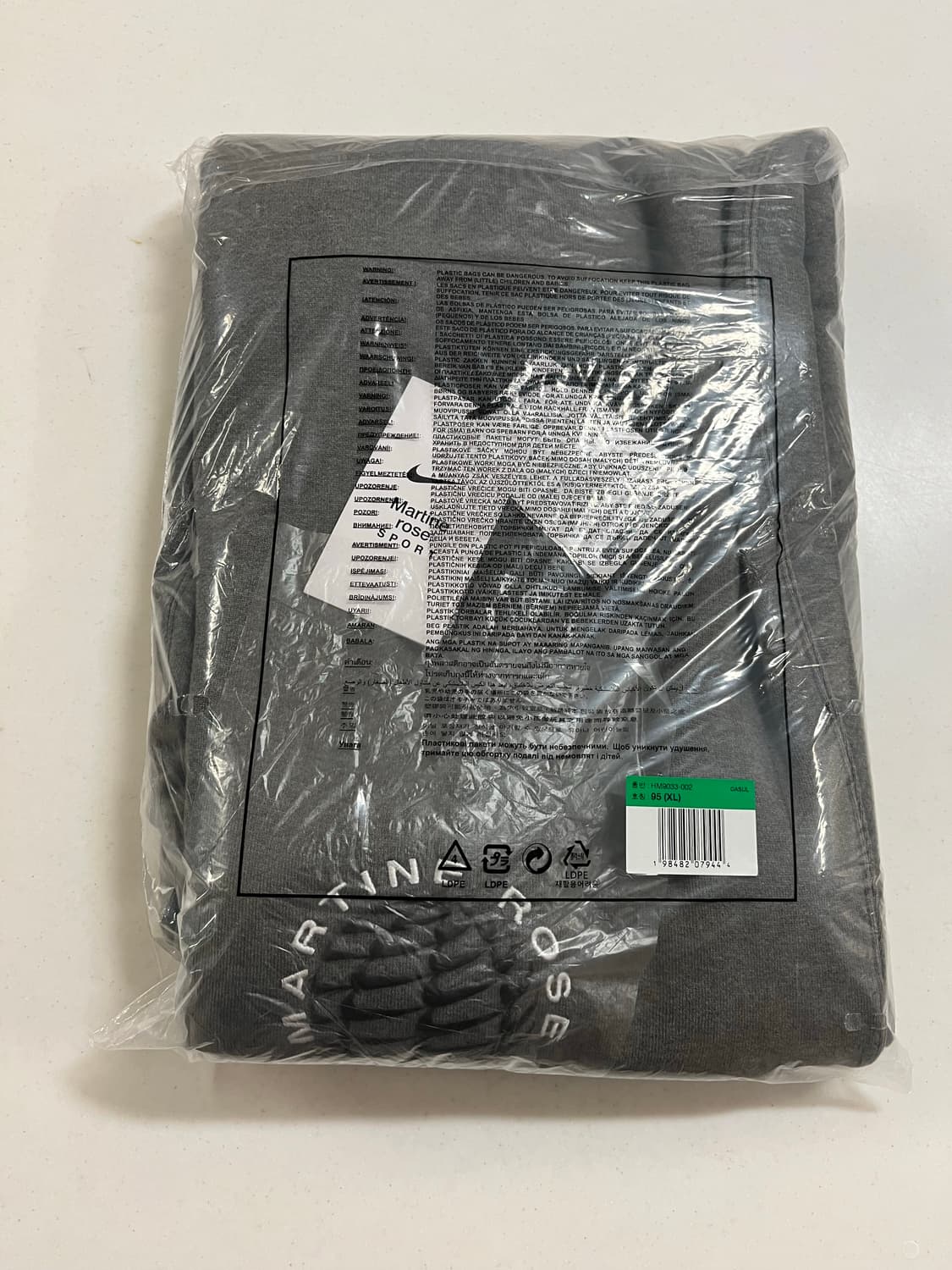 [XXL] 나이키X마틴로즈 플리스 팬츠 차콜헤더 상품이미지5