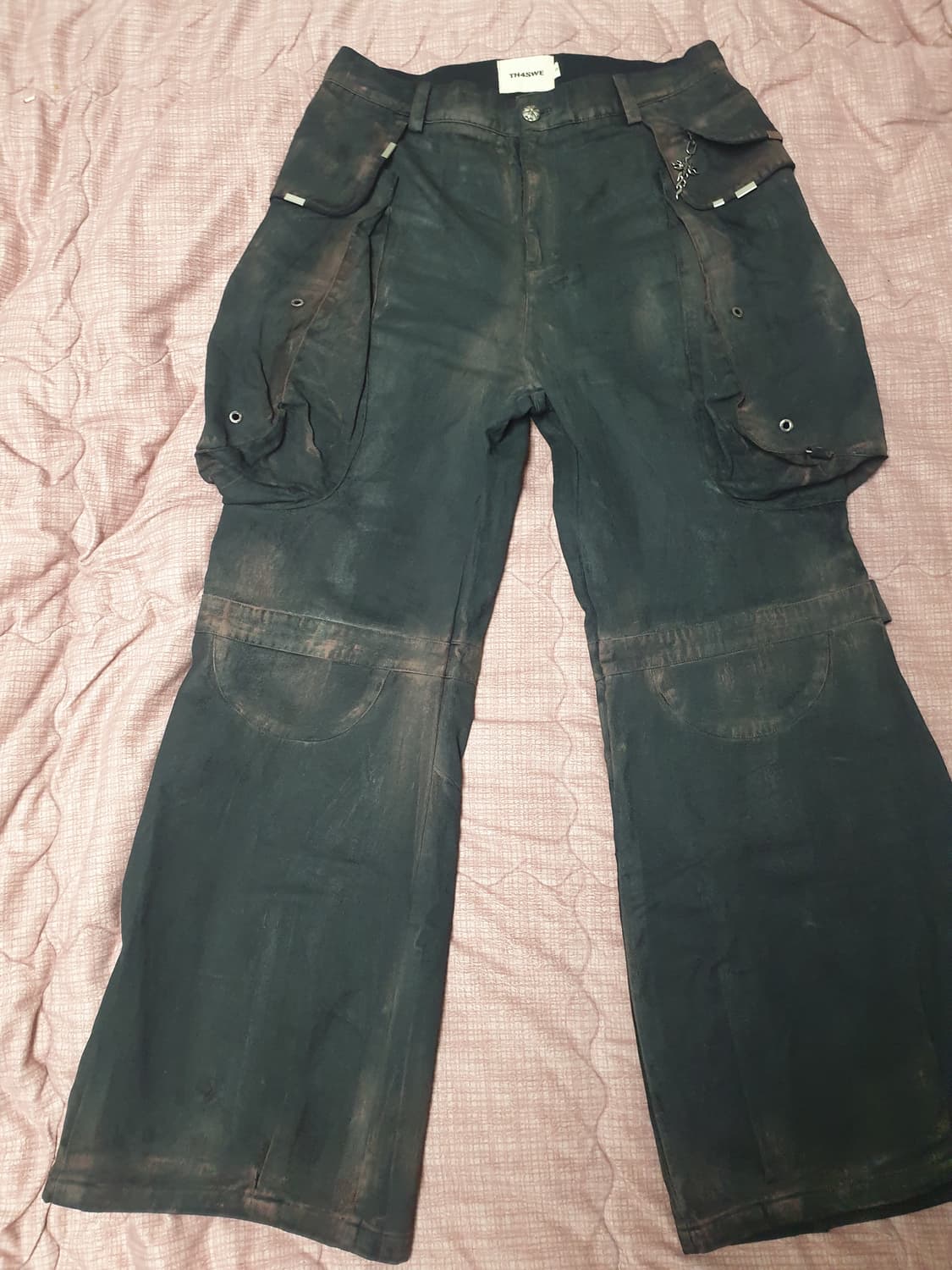 TH4SWE Waxed Cargo Pants 상품이미지7
