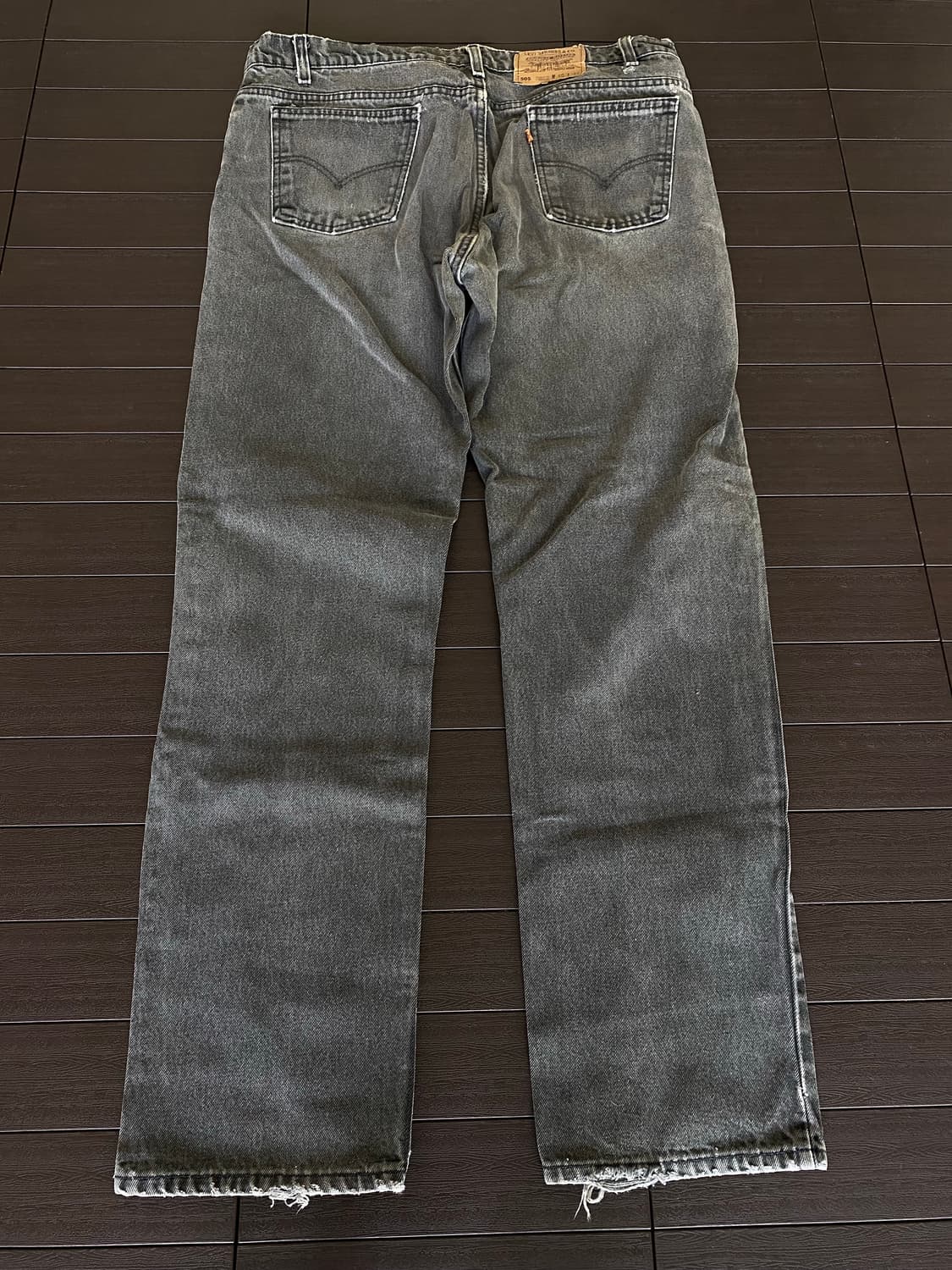 (40x32) 90s 리바이스 505 오렌지탭 흑청 블랙 USA 상품이미지4