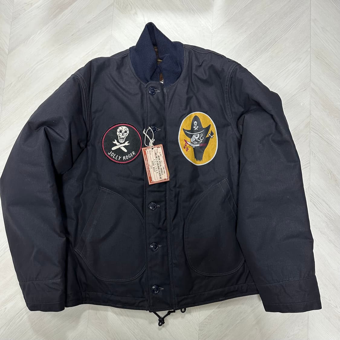 프리휠러스 덱 자켓 커스텀 44 새상품 알파카100 42 교환가능 상품이미지1