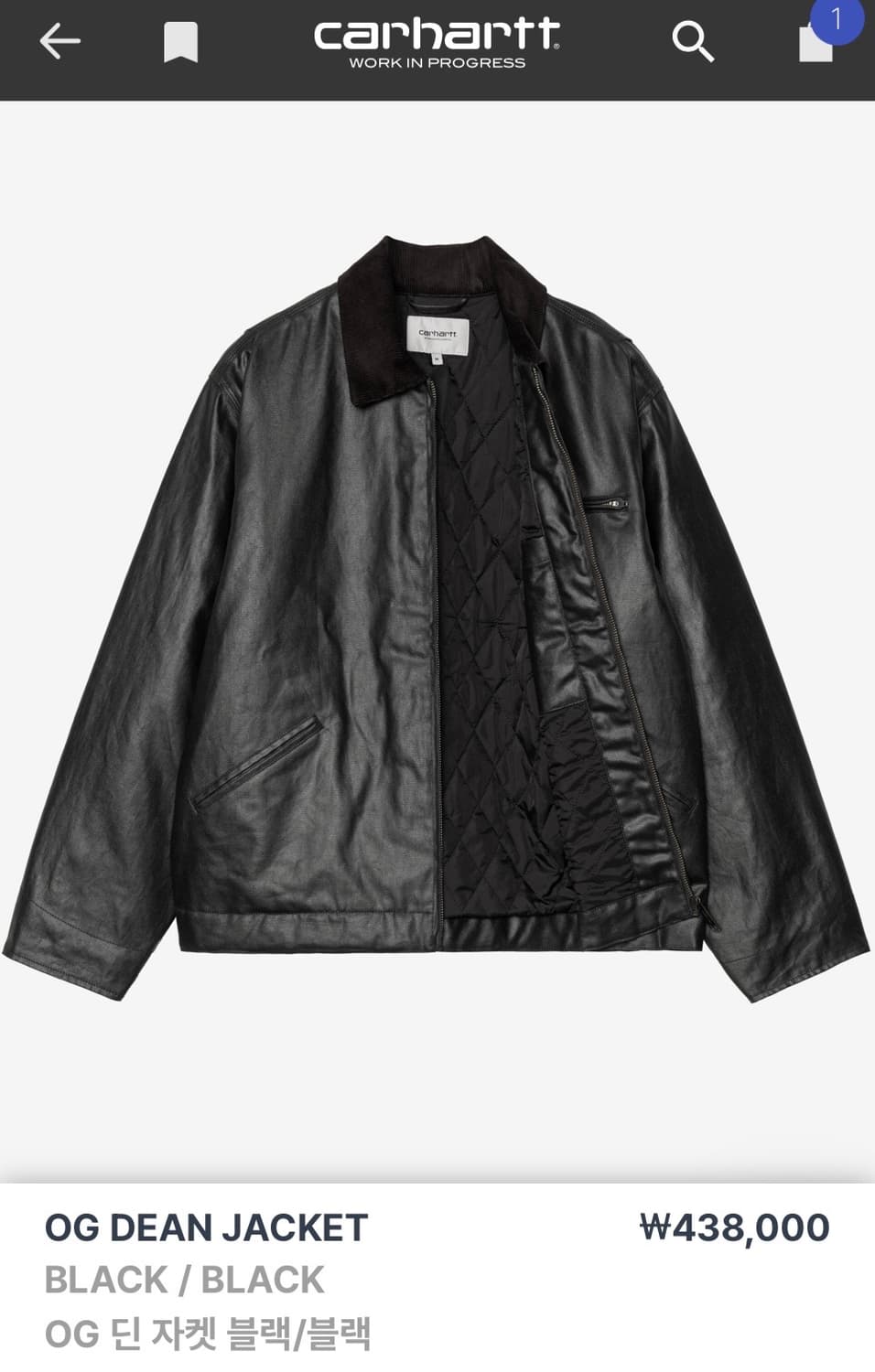 칼하트 og 딘 자켓 상품이미지4