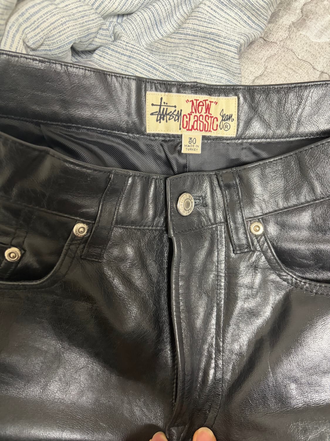 스투시 뉴클래식 레더팬츠 30 상품이미지1