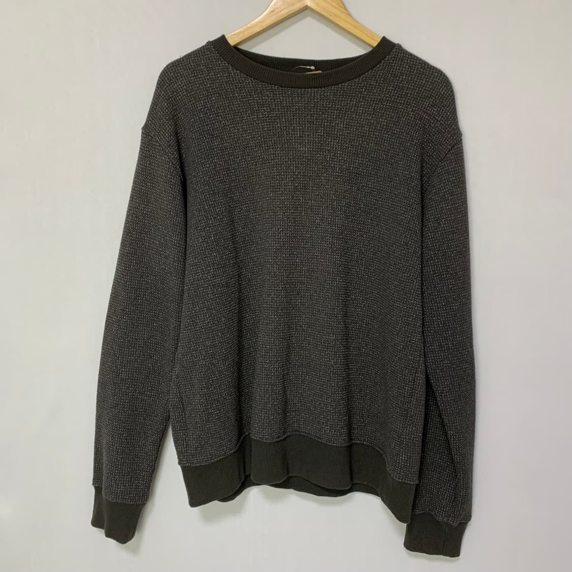 빔즈 Beams 일본 빈티지 긴팔 니트 맨투맨 차콜 L 상품이미지2