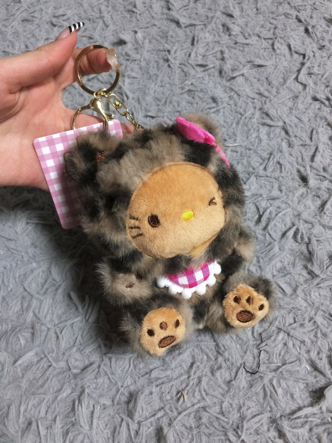고전 희귀 레어템 산리오 호피 갸루 태닝키티 키링 헬로키티 인형 상품이미지2