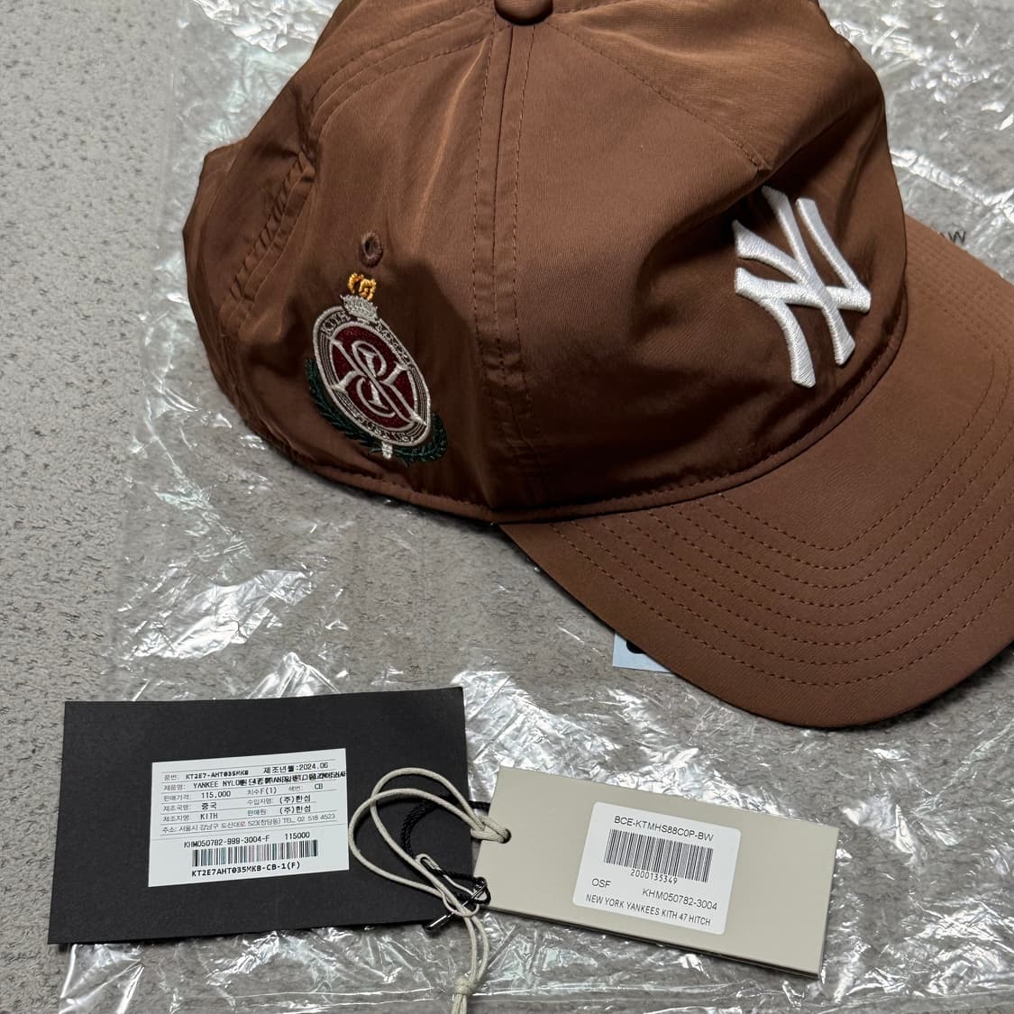 Kith 47 뉴욕 양키스 나일론 브라운 볼캡 상품이미지8