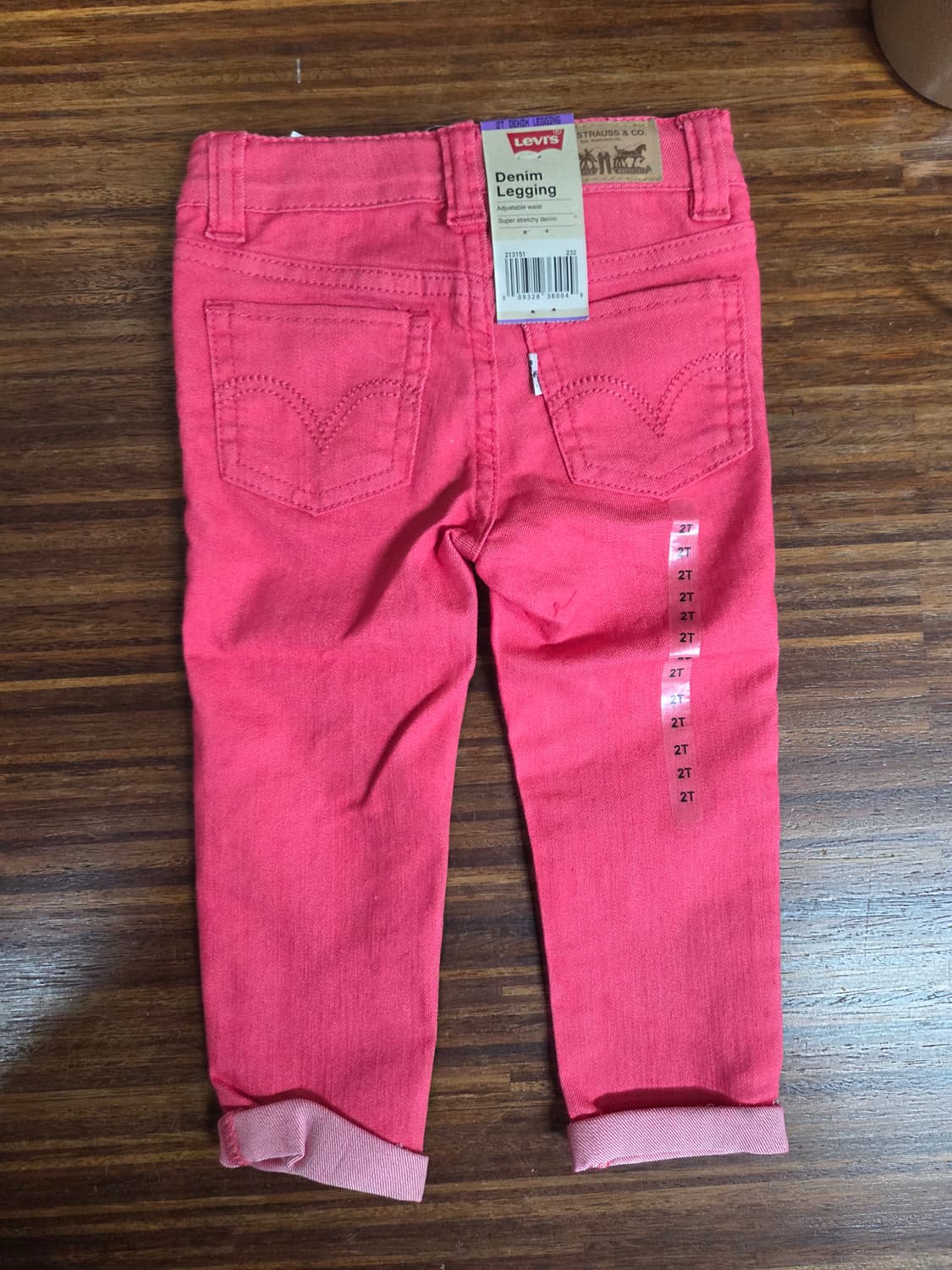 리바이스 키즈 핑크 데님팬츠 2세 3세 상품이미지2