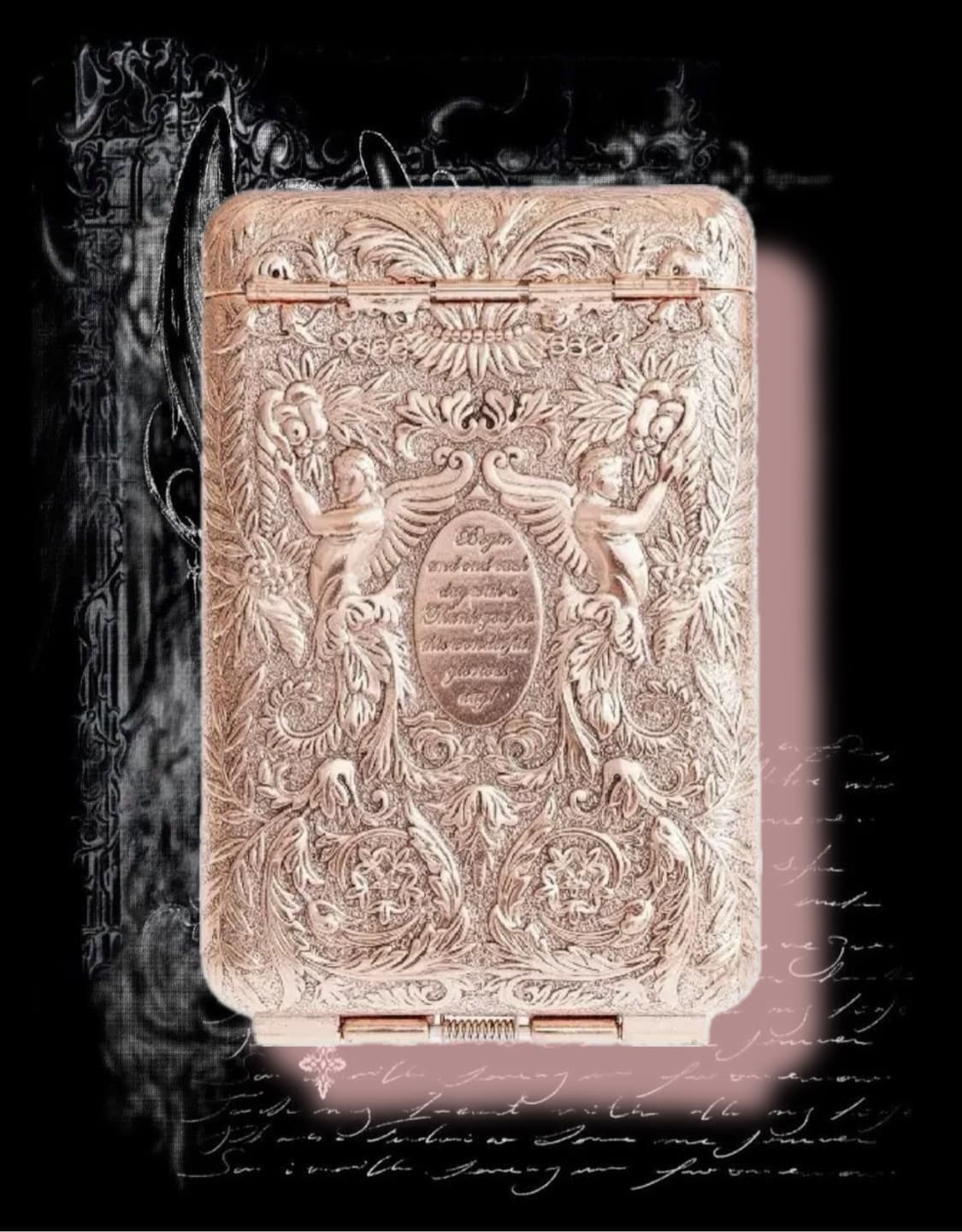 satin bronze cigarette case 후루츠패밀리