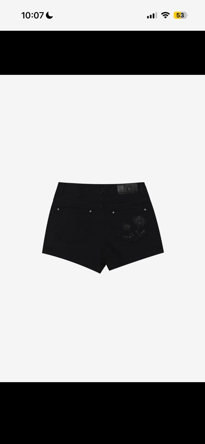 달링유어배드 블랙 로즈 쇼트 팬츠 상품이미지3