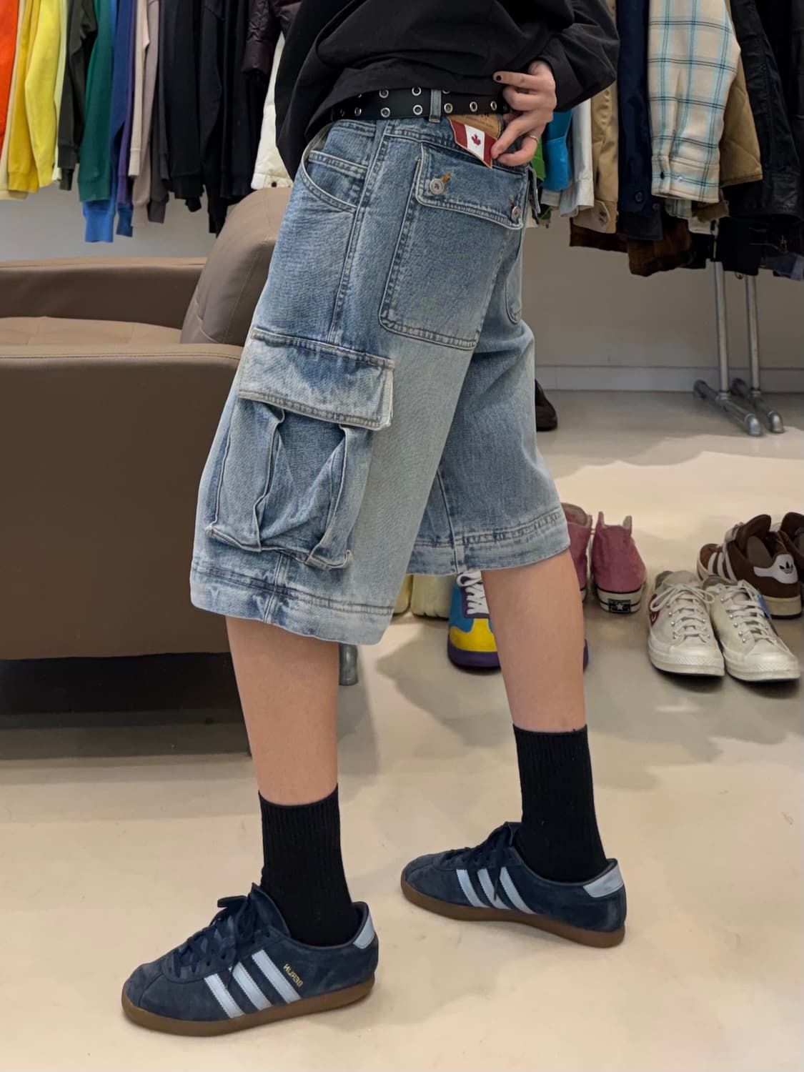 루츠 컨버터블 데님 카고팬츠 상품이미지8