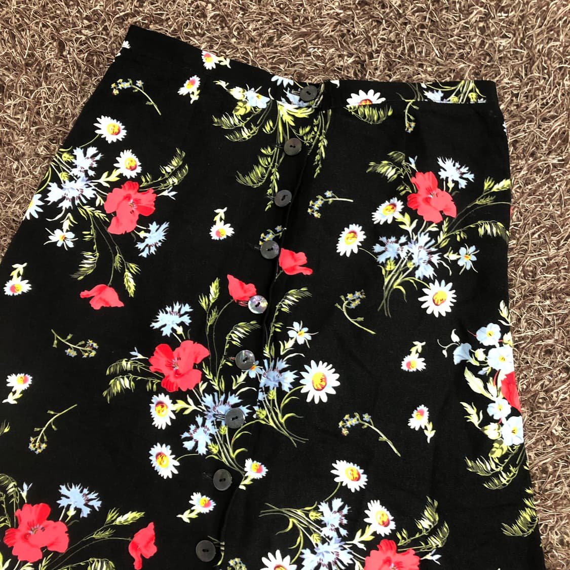 겐조 플라워 패턴 롱 스커트 상품이미지2