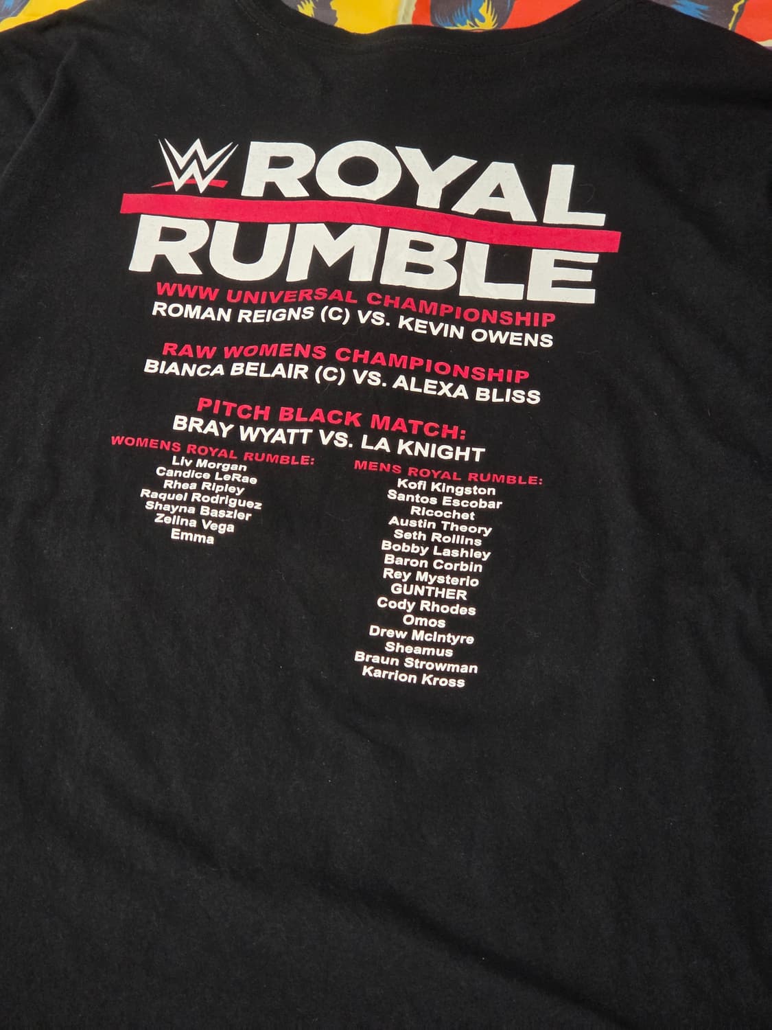 WWE 2023 ROYAL RUMBLE 머천다이즈 반팔 L 상품이미지5