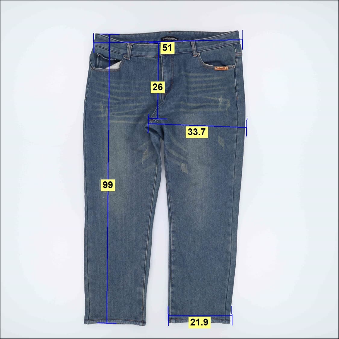 38 빈티지 고급 기모 데님팬츠 0319H1 상품이미지8