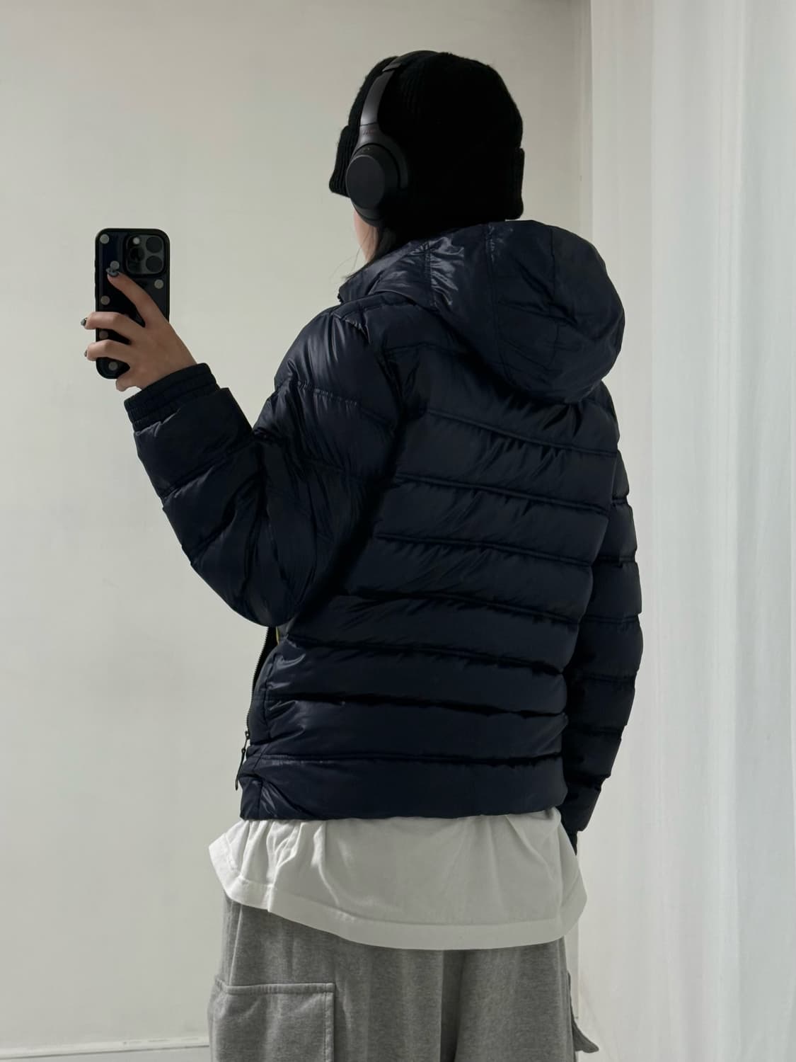 아디다스 네이비 구스 경량패딩 상품이미지3