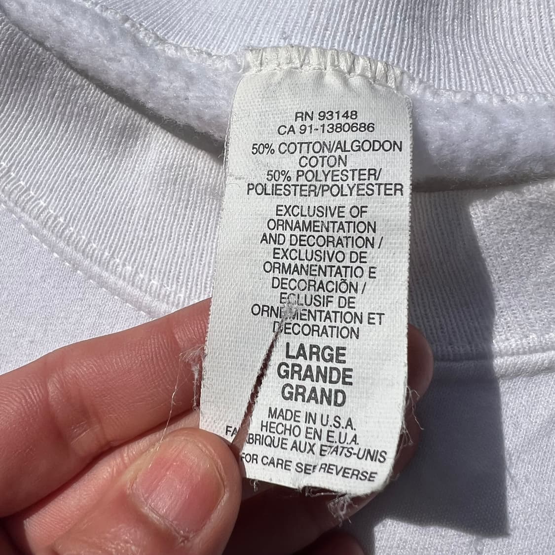 2001 피스 온 빈라덴 스웻셔츠 상품이미지8