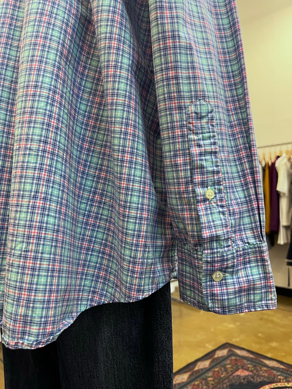 폴로 랄프 로렌 핑크 포니 체크 셔츠 상품이미지6