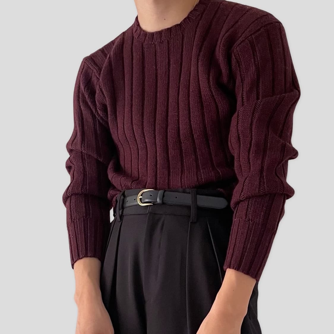 (RALPH LAUREN)폴로 랄프로렌 버건디 스웨터 상품이미지2
