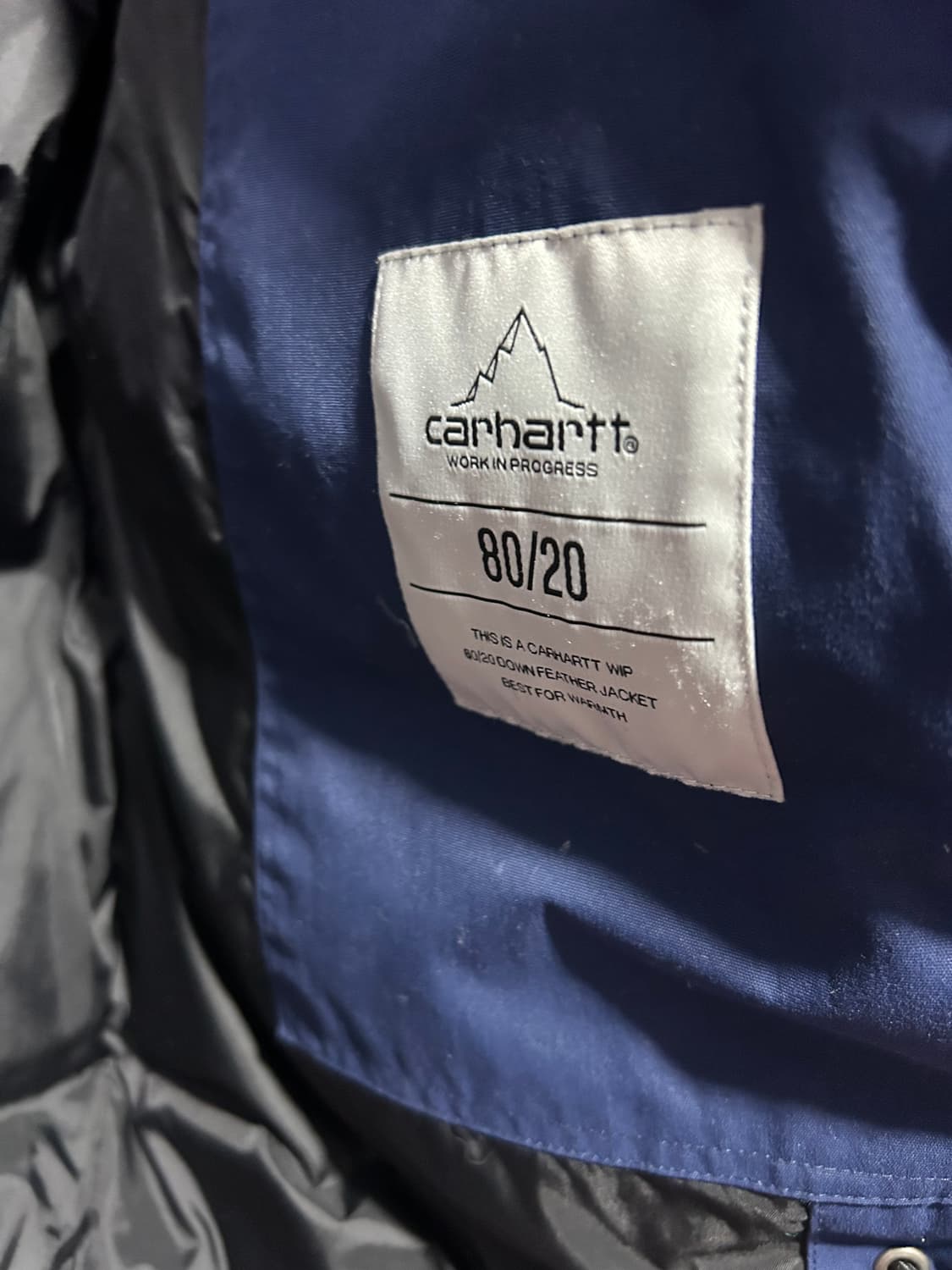 칼하트네이비색 패딩S 상품이미지4