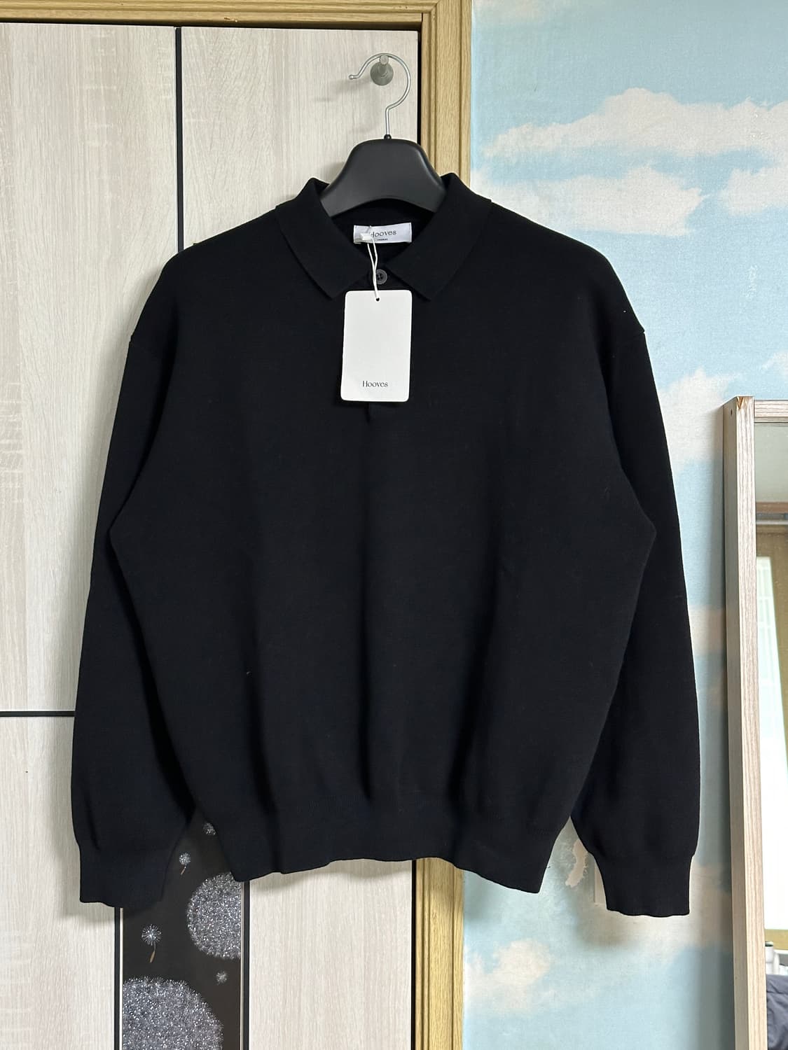 (새상품/M) 후브스 하이드 버튼 카라 니트 상품이미지2