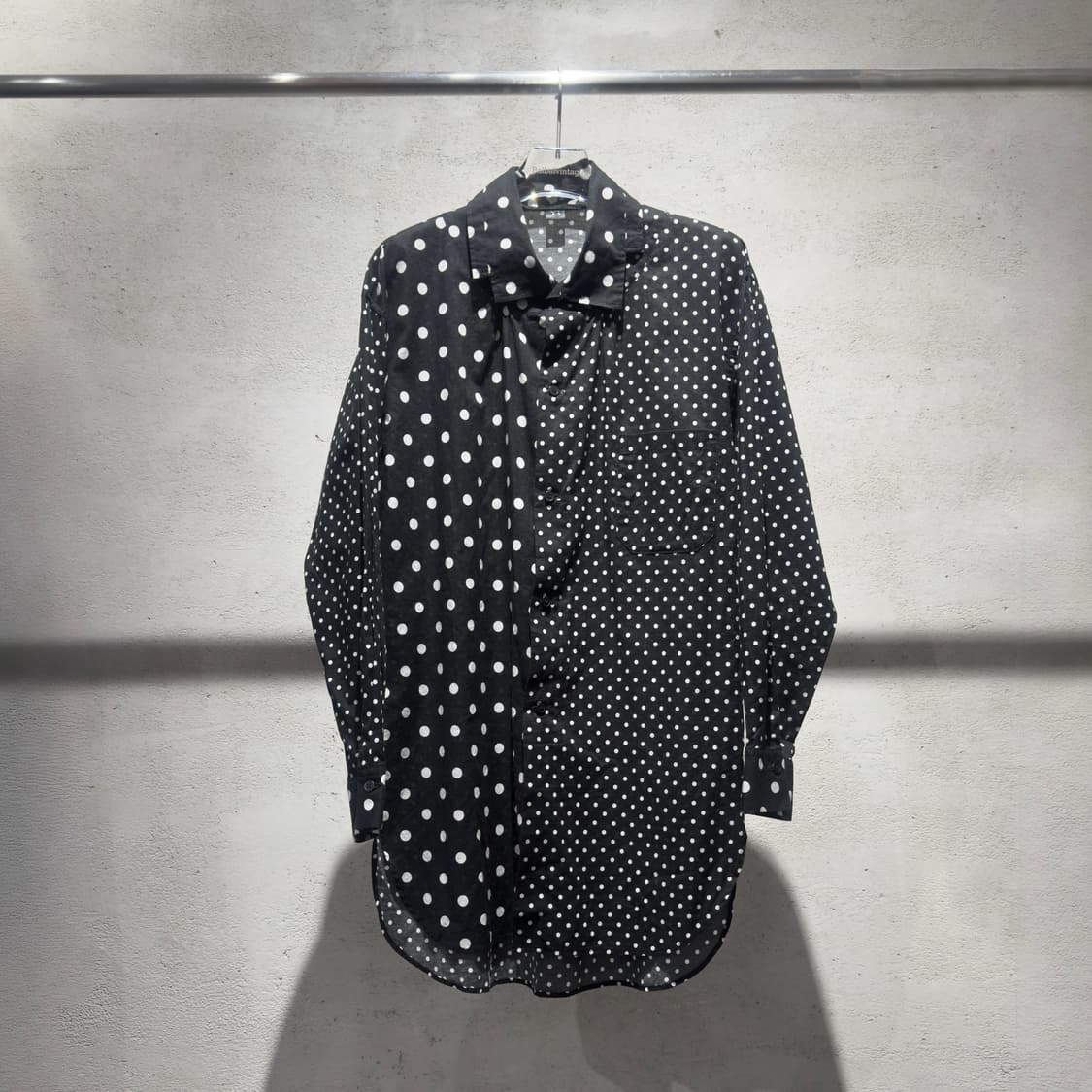 요지야마모토 Y's 폴카닷 스퀘어 카라 셔츠 상품이미지1