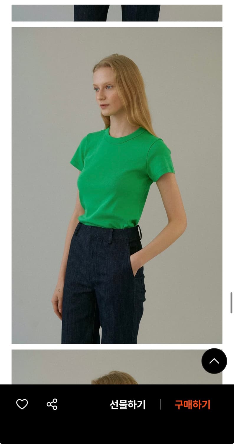 블랭크공삼 오가닉코튼 립티셔츠 상품이미지2