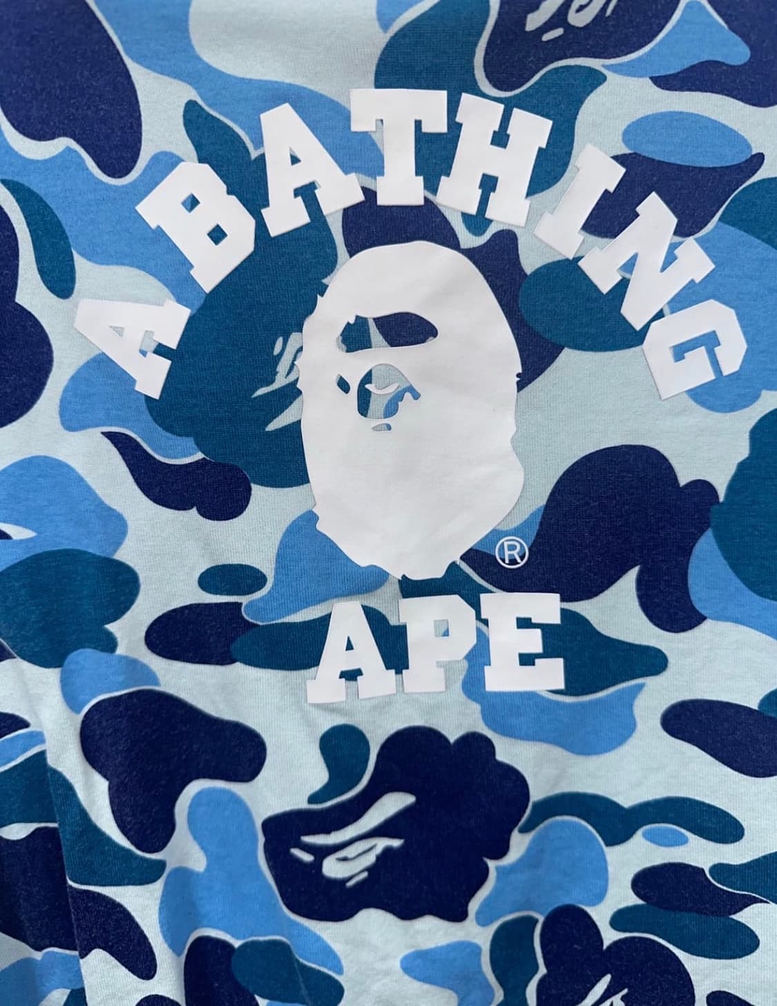 베이프 ABC우먼 블루카모 반팔티 상품이미지3